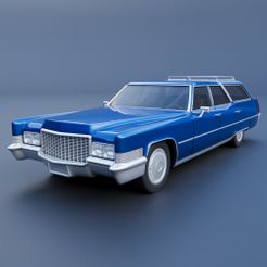 A.jpg 3D file Cadillac Fleetwood Brougham Wagon 1970・3D printing template to download
