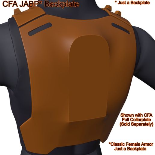 Female Backplate Armor [CFA] 3D model