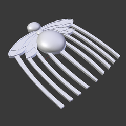 bee.PNG STL file MIRACULOUS LADYBUG / BEE HAIR COMB・3D printing template to download