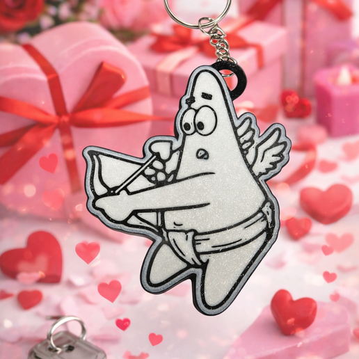 Patrick Star - cupido keychain