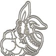 Lapin-porte-oeuf-2.jpg 2 Biscuit Moulds - Cookie Cutters - Cookie cutter - Biscuit Cutter - Easter - Chocolate - Cake - Bells - Rabbit - Chicken - Egg