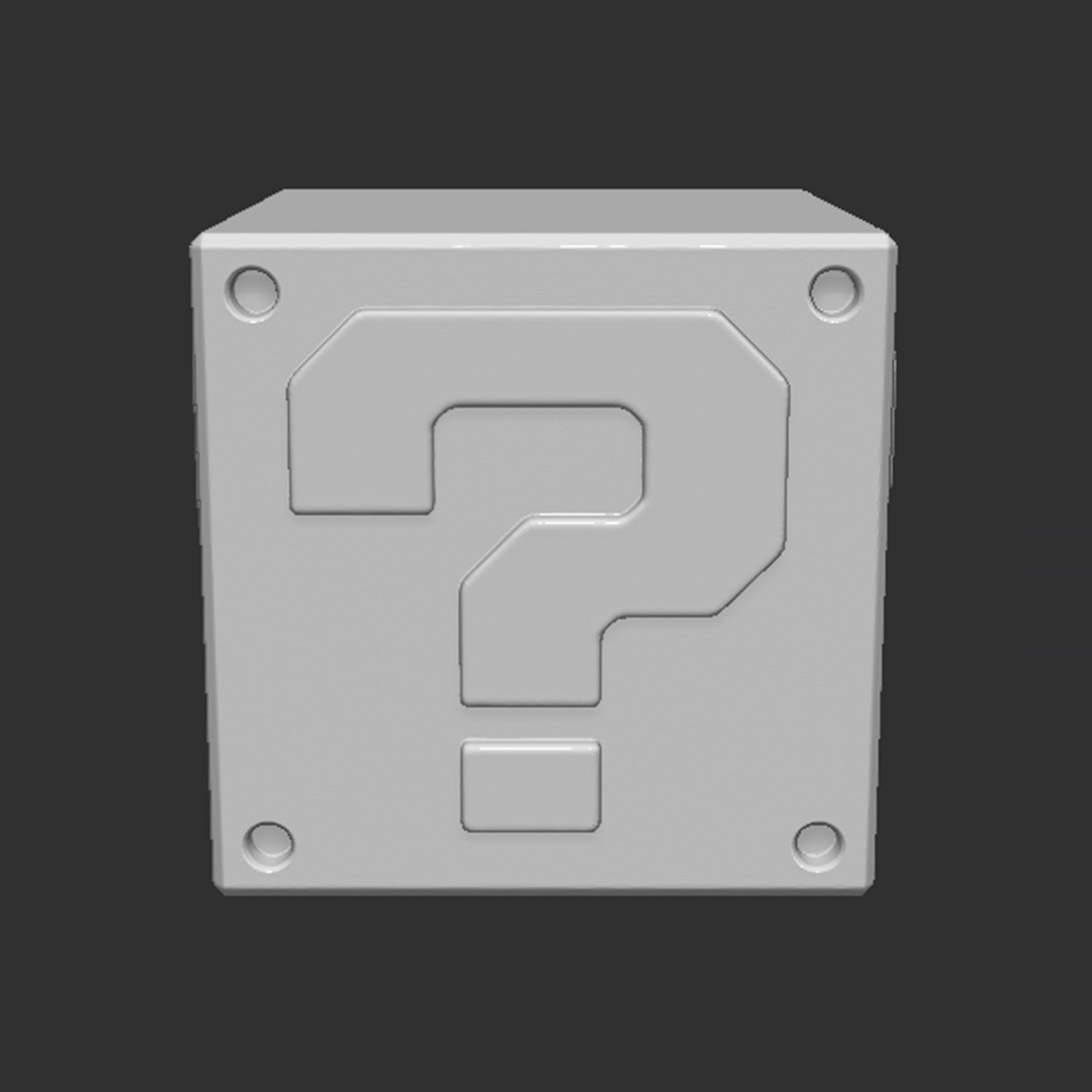 Download STL file Mario Question Block • Model to 3D print ・ Cults