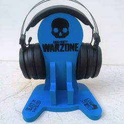 blue_2.jpg Controller and Headset stand fortnite , call of duty , minecraft