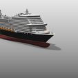 8.jpg MS Queen Anne, Cunard new cruise ship printable model, full hull and waterline