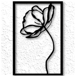 project_20230228_2057160-01.png Minimalist Flower in Frame Wall Art Floral Wall Decor 2d