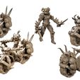 War-Bikes-1-Mystic-Pigeon-Gaming.jpg Infernal War Bikes and Foot Soldiers Fantasy Resin Mini