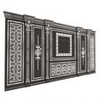 Wireframe-4.jpg Boiserie Classic Wall with Mouldings 017 White
