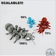 003.jpg STL file Articulated Ant Robot・3D printer model to download