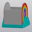 2.jpg Multicolor Rainbow and Cloud Planter