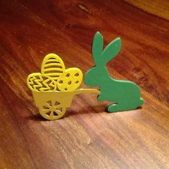 IMG_20170403_201115.jpg Файл STL Easter bunny with trolley・Модель для печати в 3D скачать