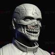 15a.jpg Zombie Captain America Bust - Marvel What If Comics 3D print model