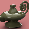 alladin-lamp v11-r2.png magic aladdin lamp for gin for magic ritual for 3d-print or cnc