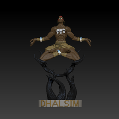 DHALSIM-FRENTE-Z.png OBJ file Dhalsim from street fighter・Template to download and 3D print, SerFer88