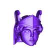 HEAD  athena exclama.stl STL file 12 houses knights of the Zodiac・3D printing design to download