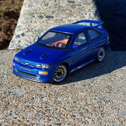 Escort-Front.jpg STL file 94 Escort Cosworth Body Shell (Xmod and MiniZ)・3D printable design to download