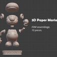 assemblage.jpg Fichier STL FANART - 3D PAPER MARIO - DIORAMA・Objet imprimable en 3D à télécharger