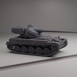 AMX13-2.png STL file AMX-13 Light Tank・Design to download and 3D print