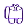 14.stl STL file 16 AMONG US - COOKIE CUTTERS - amongus pack game SERIES - DOUGH, fondant, CLAY CUTTER - all in one (contour and seal) 8-10CM・Model to download and 3D print