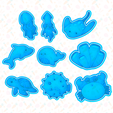 main.png Sea animals cookie cutter set of 9