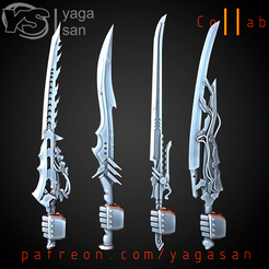 1.png 3D-Datei Power Sword KitBASH PACK・3D-druckbares Design zum Herunterladen, yagasan