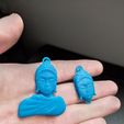 Buddha-Charm-Printed.jpg Файл STL Брелоки Будды・Модель для печати в 3D скачать, Kaios