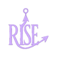 Rise Pendant.stl RISE Yazı Tabelası