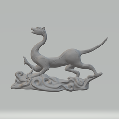 1.png Religion chinoise du tigre blanc Modèle à imprimer en 3D