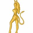 Devil-03-00.jpg Fichier STL Porte-clés diable porte-bonheur pendentif pendentif porte-clés kd-03 3d-print et cnc・Modèle à télécharger et à imprimer en 3D