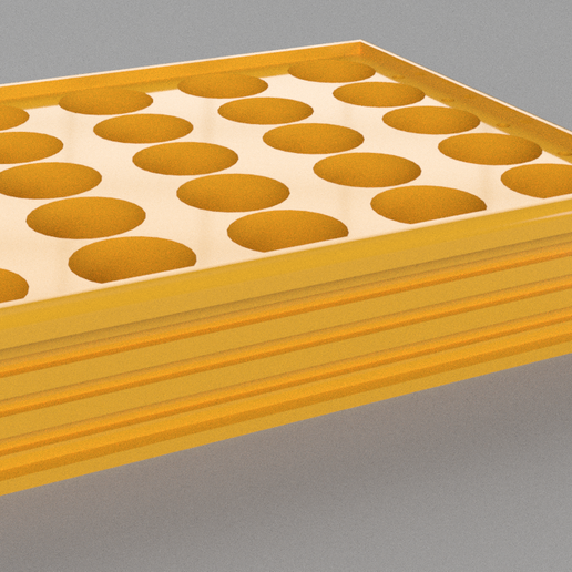 Acrylics and brushes holder 3D model