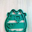 9.jpeg STL file PACK PUSHEEN THE CAT CUTTER COOKIE CORTA GALLETITAS GATO・Model to download and 3D print