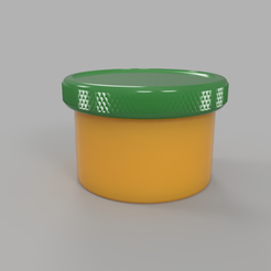 Container-with-lid.png Télécharger fichier STL gratuit Conteneur empilable avec couvercle • Objet pour imprimante 3D, Lupricus