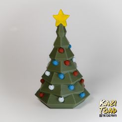 chris-tree-ornaments.jpg Free STL file Vase mode Christmas tree・3D printable object to download