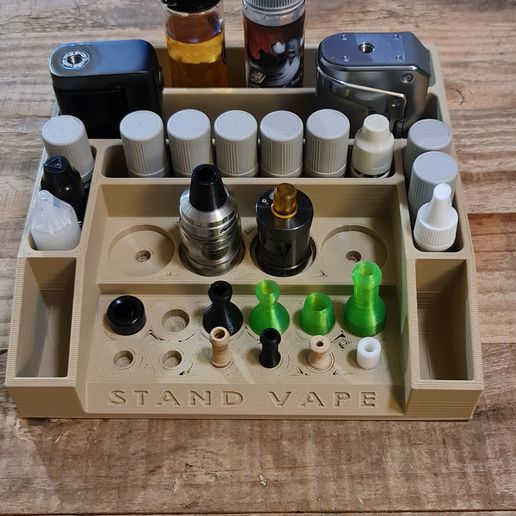 elfbar elfa master akku  ultimate vape pen, cartridge, and accessory holder STL File for Cults