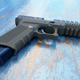 glock-24.png armação e corrediça da g17 design modificado peças do mecanismo+maconha incluída