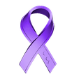 Suicide Prevention Ribbon v3.stl Fichier STL gratuit Ruban de prévention du suicide・Modèle imprimable en 3D à télécharger, BigZ