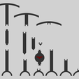 basic-vec-with-logo.png Space Robots adjustable Deepstrike measuring stick 3 inch , 6 inch, 9 inch for 32mm and 40mm bases and a universal pointy end