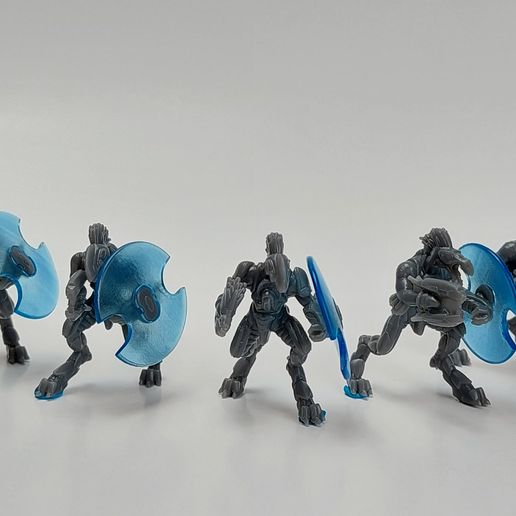 JackalShield6-Blue.jpg Alien Alliance Buzzard with Shield - 30mm STL Pack