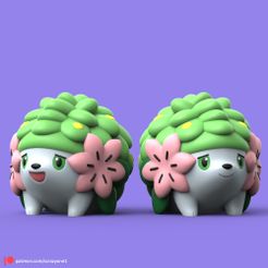 Shaymin01.jpg Fichier STL POKEMON - SHAYMIN・Plan à imprimer en 3D à télécharger