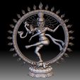 8.jpg Nataraja Shiva dancing bas-relief for CNC router or 3D printer