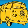 3.jpg Line art VW bus, wall art vw bus, 2d art vw bus, Id buzz, vw id buzz, VW decoration, wall vw, VW T1