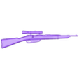SNIPER RIFLE V4.stl weapon gun SNIPER RIFLE V4 -FIGURE 1/12 1/6