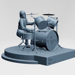 1.jpg 3D file Ringo Starr, the Beatles, rooftop concert・Model to download and 3D print