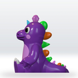 Spike3.png Spike The Amazing Digital Circus 3D Model Stl file 3mf Multicolor No support Fanart
