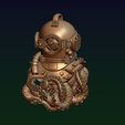 6.png Diving helmet with octopus