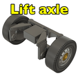 lift-axle-3.png 3D Printable European Style Two Axle Dump Trailer in 1:14 Scale