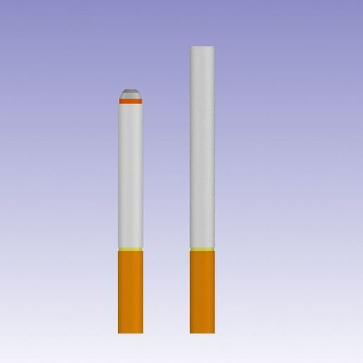 quitting smoking fake cigarette 🚬 Fake cigarette・Free STL File for ・Cults