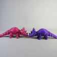 4.jpg Articulated Print-In-Place Cute Triceratops Dinosaur
