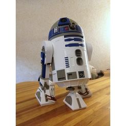 f2bd9dbeedb3b7651956466eb17e0ad6_preview_featured.JPG Free STL file R2D2 Detailed・3D printing design to download