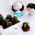d0301ed4d8a0e4e3ba246d52aff3c223.jpg Pack combo Cute girls planter for 3D printing 3D print model