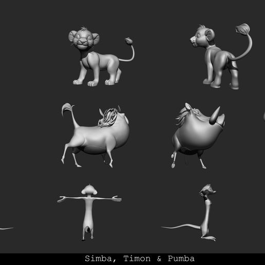 👶 Baby Simba・ STL File for 3D printing・Cults